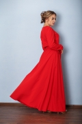 Платье М036-Пл Хлопок красный