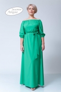 Платье М020-П Хлопок зеленый