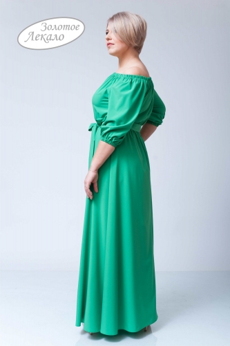 Платье М020-П Хлопок зеленый